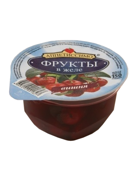 Десерт плодово-ягодный вишня аппетиссимо 500г